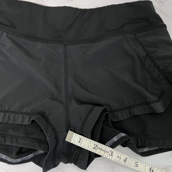 Athleta Women’s XXS Pulse 2 in 1 Black Stretch Running Shorts Athletic Gym - Picture 15 of 16